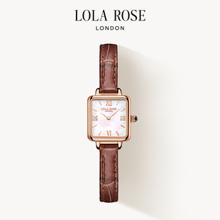 Lola,小众轻奢复古腕表圣诞礼物,Rose罗拉玫瑰小棕表女士手表女款