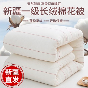 新疆一级长绒棉被棉花被子棉絮床垫被褥子秋冬被芯加厚保暖纯棉花